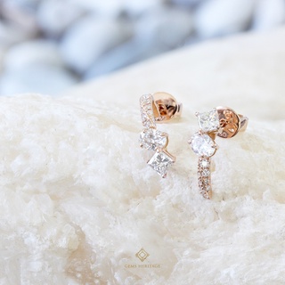 Gems Heritage : ต่างหูเพชรทรง fancy shape คอลเล็คชั่น Andes (sierra earrings)