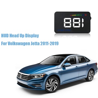 Obd2 เครื่องวัดความดันดิจิทัลรถยนต์ HUD Head Up Display A500 สําหรับ Volkswagen Jetta 2011-2019