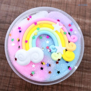 Lily* โคลนสไลม์หิมะ ดินน้ํามัน สีรุ้ง ของเล่นสําหรับเด็ก