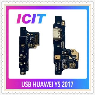 USB Huawei Y5 2017/MYA-L22 อะไหล่สายแพรตูดชาร์จ แพรก้นชาร์จ Charging Connector Port Flex Cable（ได้1ชิ้นค่ะ) ICIT-Display