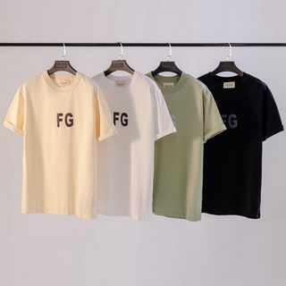 เสื้อยืดแขนสั้น พิมพ์ลายตัวอักษร Fear of God FOG Limited Edition สีสันสดใส สไตล์สตรีท สําหรับผู้หญิง และผู้ชายS-5XL