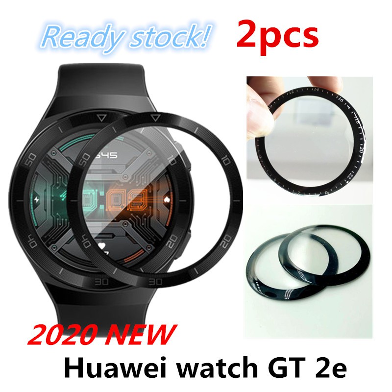 ฟิล์มกระจกนิรภัย 3D ขอบโค้ง แบบเต็มจอ กันรอยหน้าจอ สำหรับ Huawei Watch GT 2e ขนาด 46 มม.