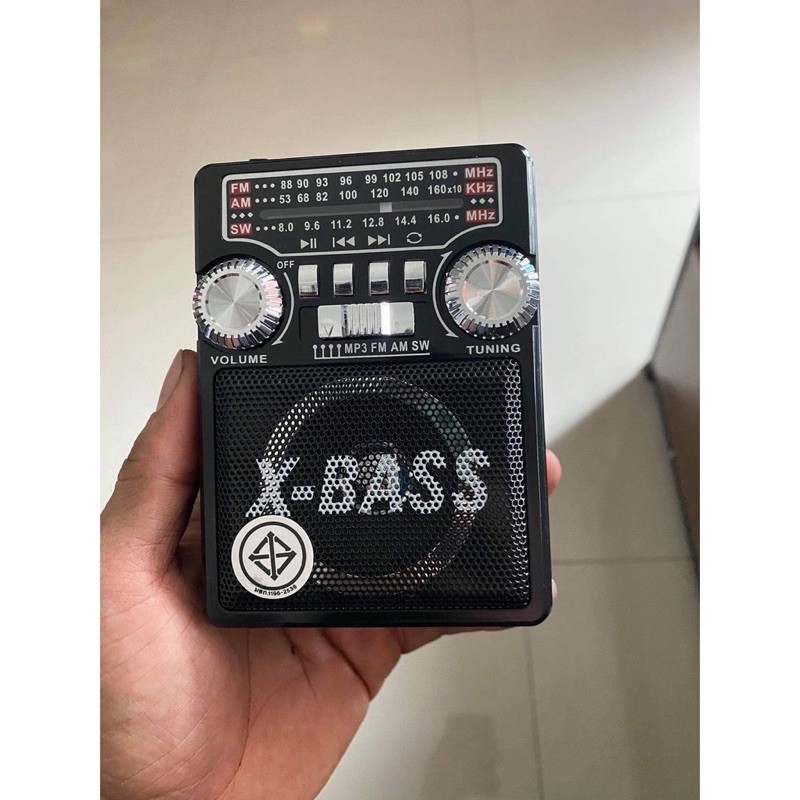 วิทยุขนาดเล็ก วิทยุคลาสสิค วิทยุขนาดพกพา วิทยุ MP3/USB/SD Card/Micro SD เครื่องเล่นวิทยุ AM/FM/MP3 PL-001