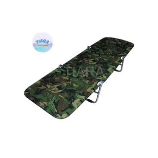 เตียงสนาม เตียง3พับ เตียงสามพับ ขนปุย Flamingo 3 สี ขนาด 60*185*27 ซม.