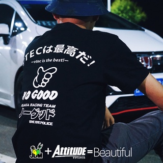 2023 เสื้อยืดแขนสั้น ผ้าฝ้าย พิมพ์ลาย ATTITUDE ATTITUDE Online Mall JDM Honda Fit Civic VTEC Osaka Ramos สําหรับผู้ชาย