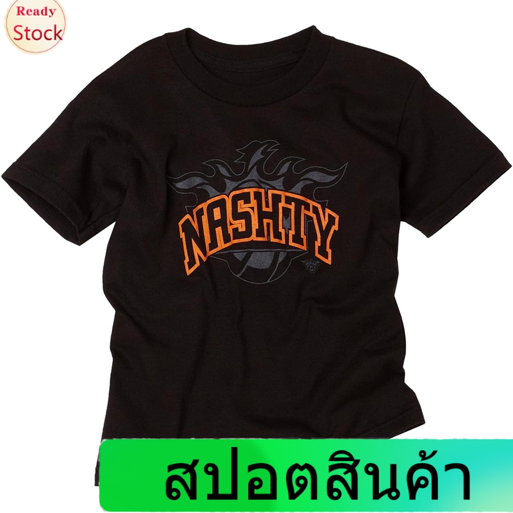เสื้อยืดยอดนิยม NBA Phoenix Suns Steve Nash Notorious Short Sleeve Tee Youth Short sleeve T-shirts