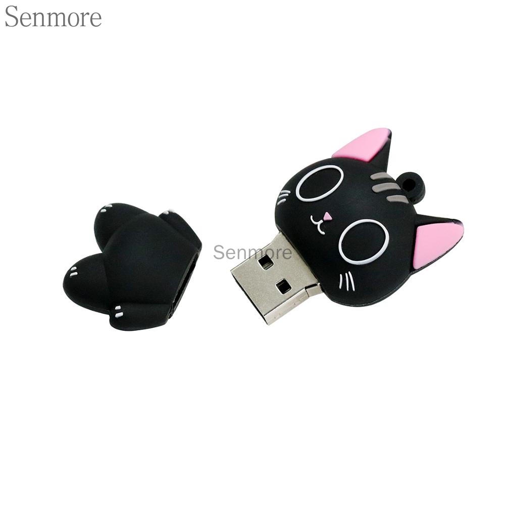 Pendrive128gb แฟลชไดรฟ์ รูปการ์ตูนแมวน่ารัก สีชมพู 1GB รูปที่ 5