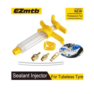 EZMTB Sealant injection เครื่องมือสำหรับฉีดอัดน้ำยาทูปเลส Bicycle Tubeless Tire Liquid Injection Tool