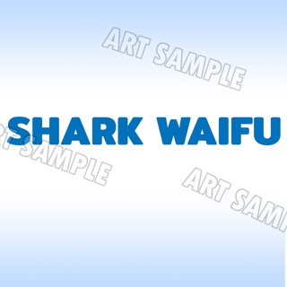 Hololive Sticker SHARK WAIFU 2 PCS Gawr Gura Hololive สติกเกอร์อนิเมะ Waifu Hololive Sticker