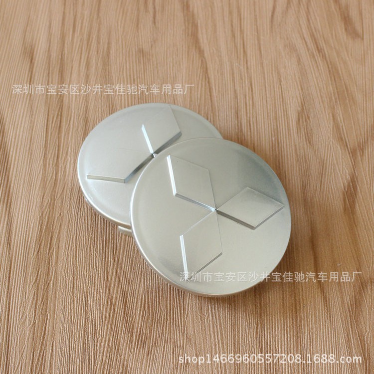 4 ชิ้น 60 มิลลิเมตรรถสัญลักษณ์ศูนย์ล้อ Hub Cap ป้ายล้อสําหรับ Mitsubishi ASX Lancer Pajero Outlander L200