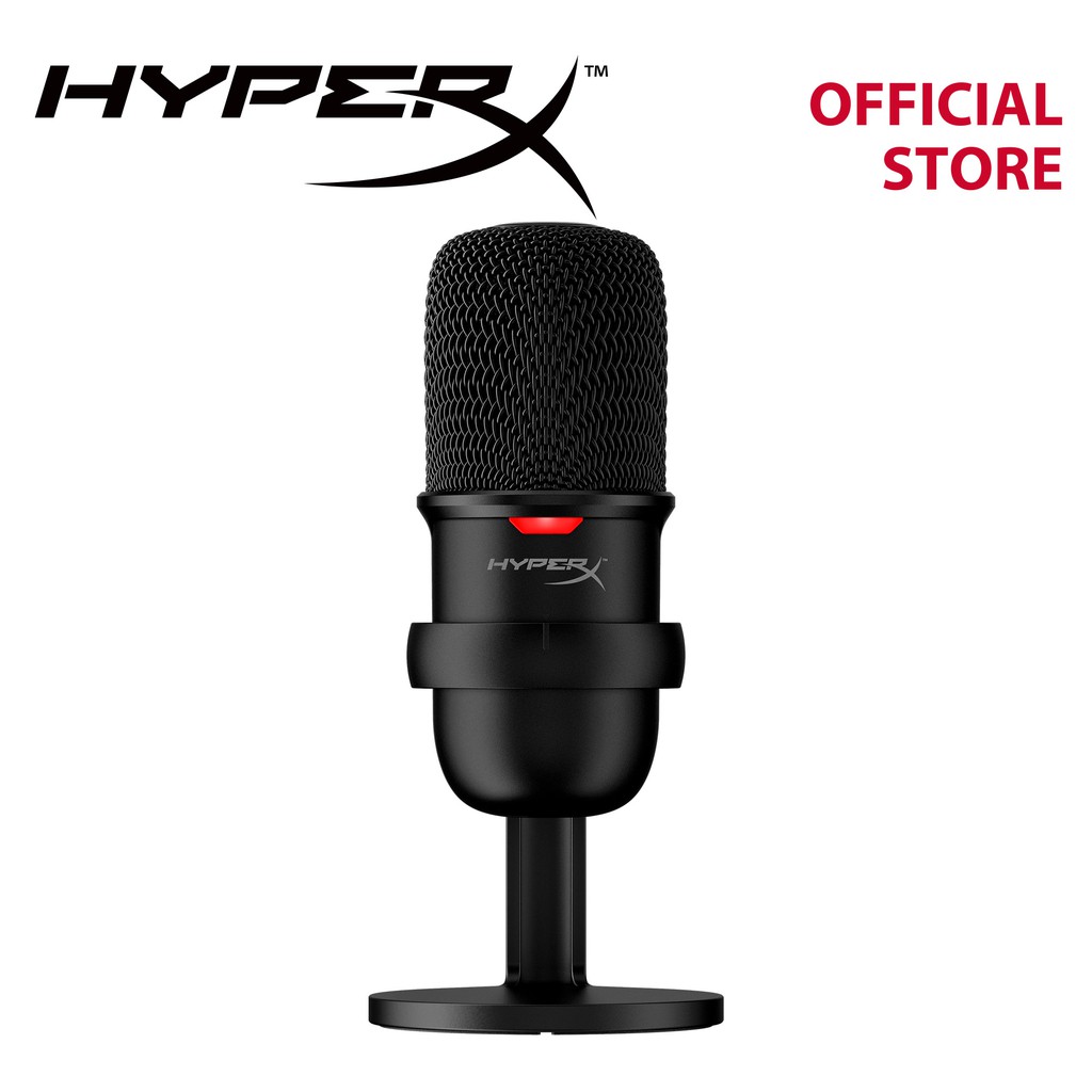 HyperX Solocast USB Condenser Gaming Microphone รองรับ PC PS4 Mac (HMIS1X-XX-BK/G)