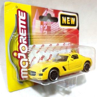 รถเหล็ก Majorette Mercedes Benz SLS Yellow เบนส์ปีกนกเหลือง (แพ๊กญี่ปุ่น) (ประตูยกได้)