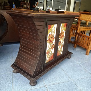 ตู้ข้าง สูง58cm ตู้ไม้ ตู้เก็บของ โต๊ะไม้ โต๊ะข้าง ทรงสวยงาม ประณีต Cabinet Wooden Table