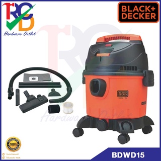 เครื่องดูดฝุ่นแบบเปียก-แห้ง BLACK AND DECKER  รุ่น BDWD15 (1400W) รับประกัน 1 ปี