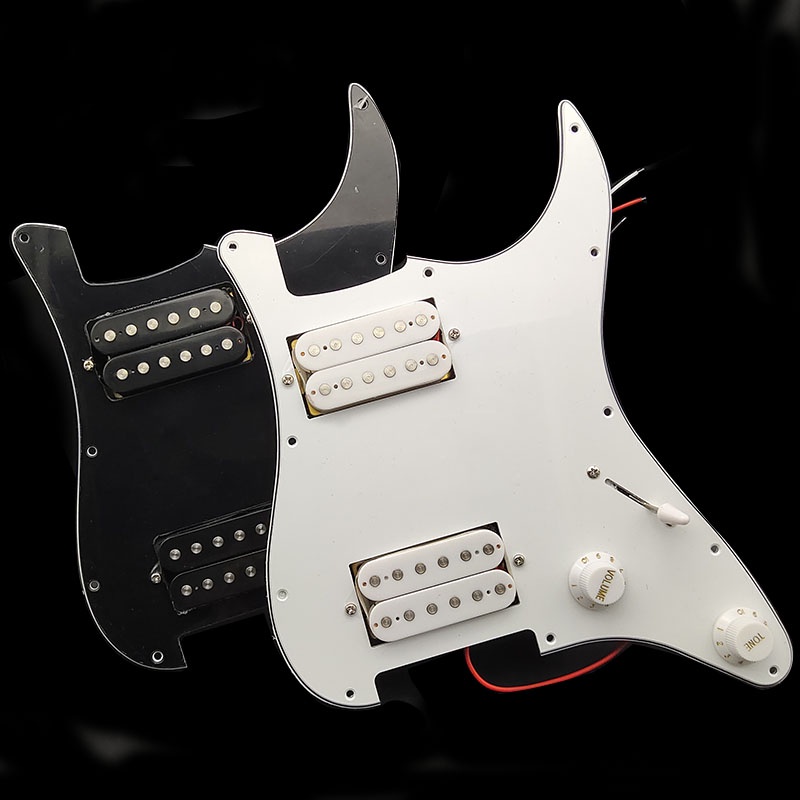 Loaded Pickguard with Pickups For Ibanez GRGM21 Electric Guitar Parts Replacement HH 3 Ply Black 