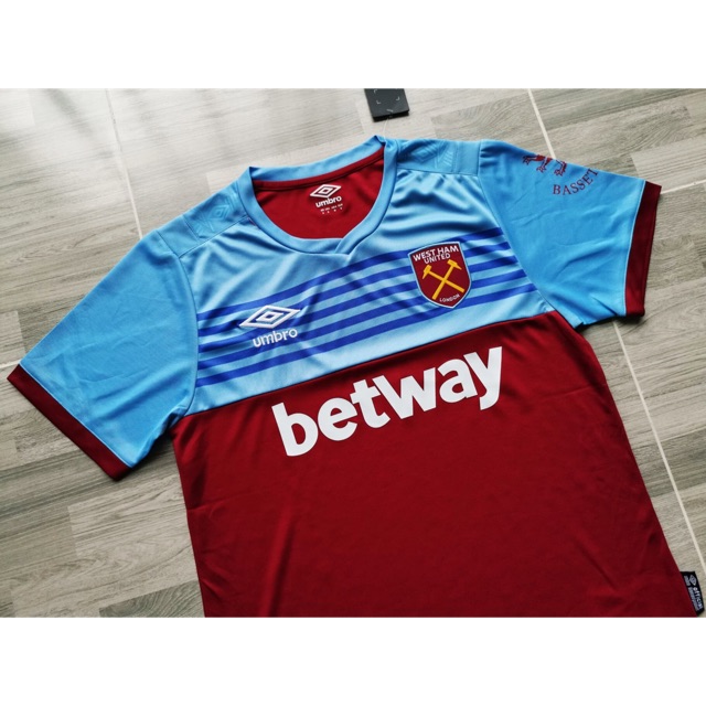 เสื้อสโมสร เวสต์แฮม ยูไนเต็ด (West Ham United)   ฤดูกาล 2019/2020 ชุดเหย้า