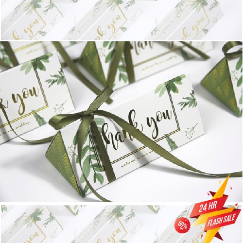 🌱พร้อมส่ง🌿 กล่องของขวัญ ของฝาก กล่องขนม กล่องกระดาษ ของชำร่วย รับไหว้ งานแต่งงาน งานเลี้ยง ปาร์ตี้ อุปกรณ์ห่อของขวัญ