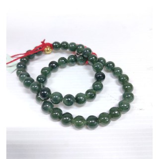 หยก หยกพม่า สร้อยข้อมือ สีเขียวเข้ม (Deep Green)