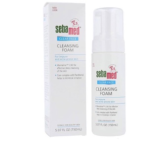 Sebamed clear face foam 150ml สำหรับผิวเป็นสิว