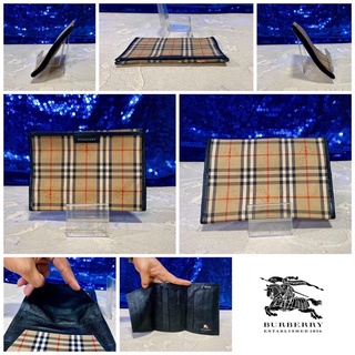 👝: BURBERRY Nova Check Notebook Cover Vintage แท้💯%