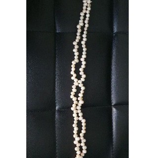 fresh water patato shape pearl necklace.