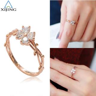 xijing - cob แหวนเพทายประดับเพชรคริสตัลสําหรับสตรี