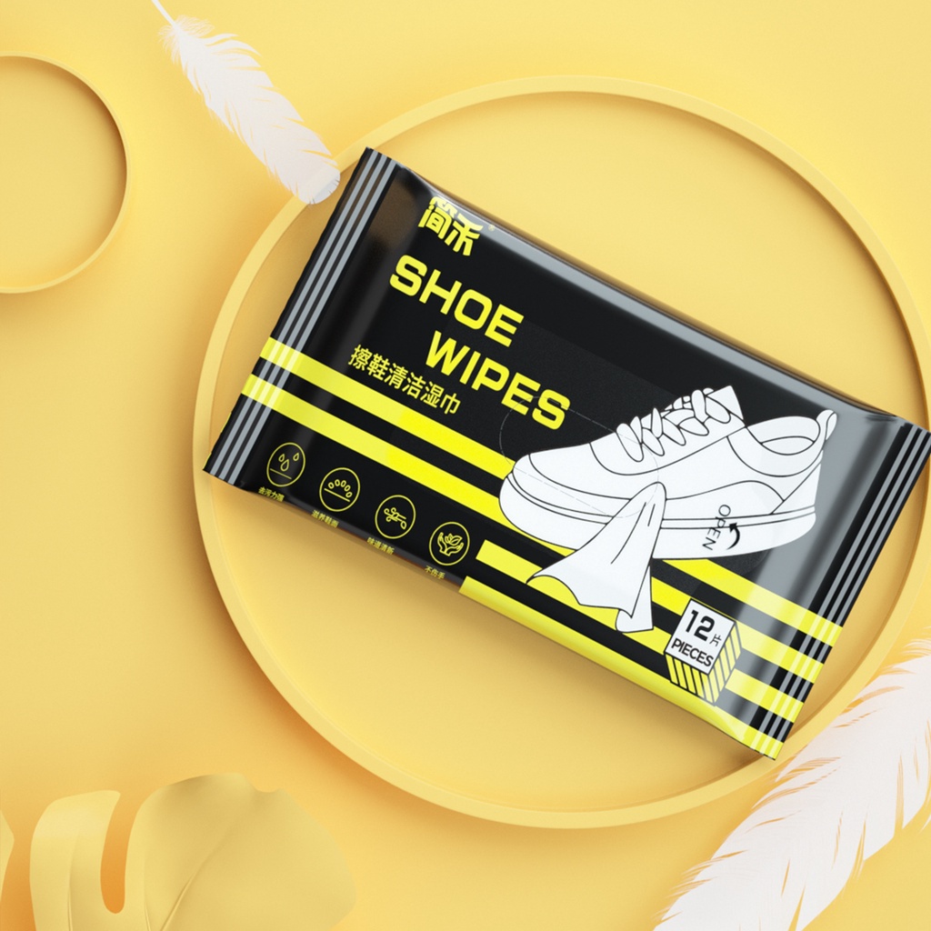 พร้อมส่ง ผ้าเช็ดทำความสะอาดรองเท้า ไม่ต้องซักรองเท้า Quick wipes Sneaker wipes แผ่นเช็ดทำความสะอาดรอ