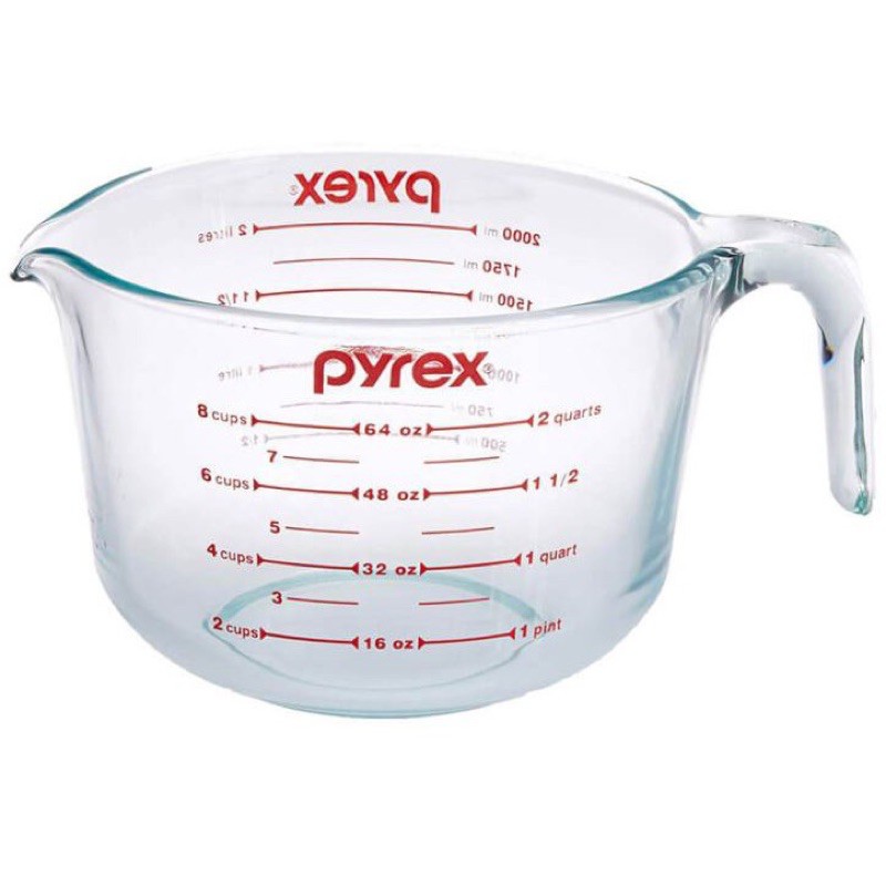 ถ้วยตวง Pyrex 2L/1L/500ml/250ml