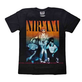 เสื้อวง nirvana t shirt เสื้อวงร็อค Nirvana เสื้อยืดวงดนตรี