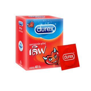 [ส่งฟรี] Durex ดูเร็กซ์ ถุงยางอนามัย เลิฟ 40 ชิ้น จำนวน 1 กล่อง