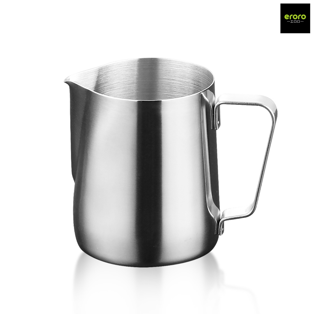 ERORO เหยือกตีฟองนม สแตนเลส เหยือกอุปกรณ์ทำครีม Stainless Milk Pitcher 350/600 ml.