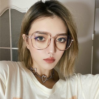แว่นตาแฟชั่น กรอบสี่เหลี่ยม ขนาดใหญ่ สไตล์เกาหลี สำหรับผู้หญิง