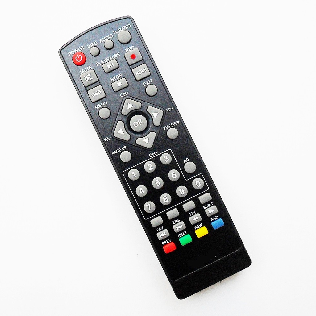 รีโมทใช้กับกล่องดิจิตอลทีวี ลีโอเทค รุ่น T-090 , Remote for LEOTECH Digital TV Set Top Box