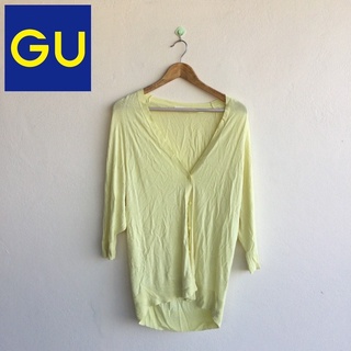 เสื้อคลุม แขนห้าส่วน สีเขียว GU