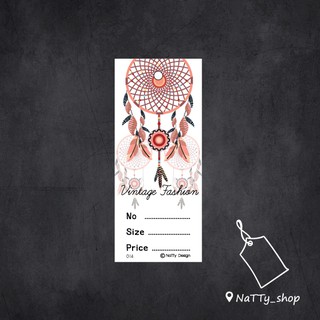 ป้ายห้อยเสื้อ ติดราคา ติดsize Tag 014