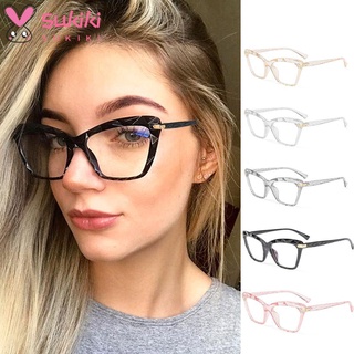 Sukiki แว่นตาป้องกันแสงสีฟ้า ผู้หญิง การดูแลสายตา ย้อนยุค คลาสสิก หลายส่วน แว่นตา