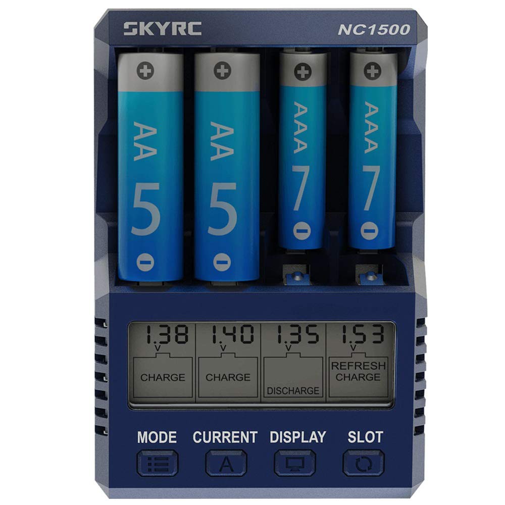 ของแท้ ส่งจากไทย SKYRC NC1500 เครื่องชาร์จถ่าน เครื่องชาร์จแบตเตอรี่ ที่ชาร์จถ่าน รางชาร์จถ่าน AA and AAA NiMH
