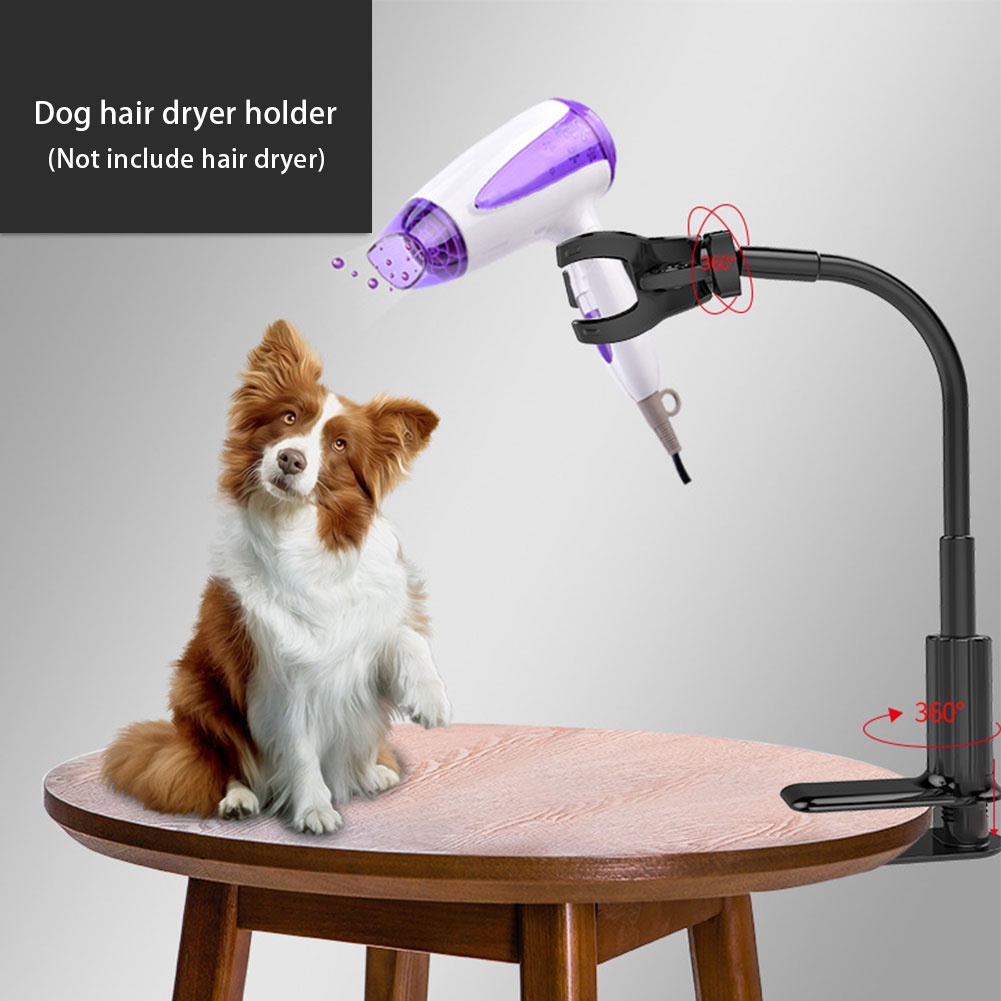 Aluminum Grooming Hands Free 360 Degree Rotation Dog Hair Dryer Holder ...