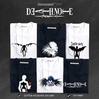 เสื้อยืด[INNOCENTTEES] DEATH NOTE TSHIRT II ANIME INSPIRED SHIRT II SMALL TO 2XL