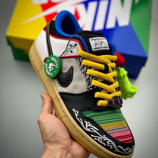 ✻NIKE SB Dunk Low "What The Paul" Casual Skateboard Soatos รองเท้าฮิปฮอป