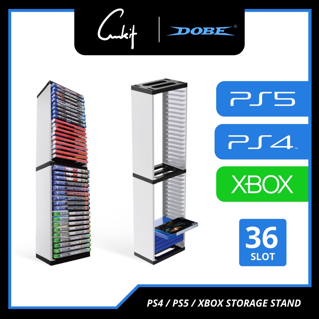 DOBE PS5 Storage Stand PS4 Game Disc Storage Stand Unlimited Stocking XBOX Game Storage Stand