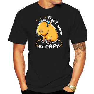 Capybara Capybara เสื้อยืดลําลอง ผ้าฝ้าย 100% แขนสั้น คอกลม พิมพ์ลาย Love ทรงหลวม แฟชั่นสําหรับผู้ชาย และผู้หญิง