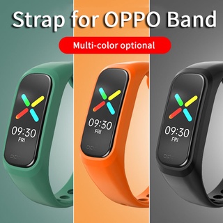 สายรัดข้อมือไนล่อน ซิลิโคนนิ่ม กันน้ํา แบบเปลี่ยน สําหรับ OPPO Band