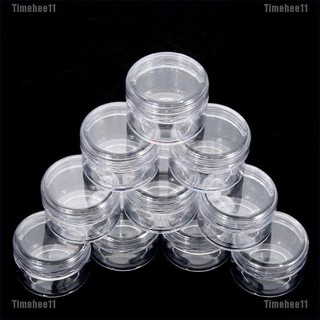 ตลับใสใส่เครื่องสำอาง 10 ชิ้น