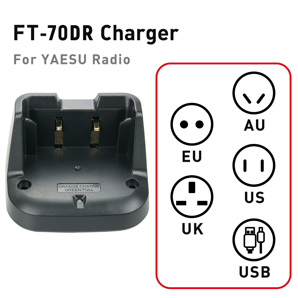 C-46FT-70DR เครื่องชาร์จแบตเตอรี่ Walkie Talkie สําหรับ YAESU FT-70D YAESU FT-70DR YAESU FT-70DS วิท