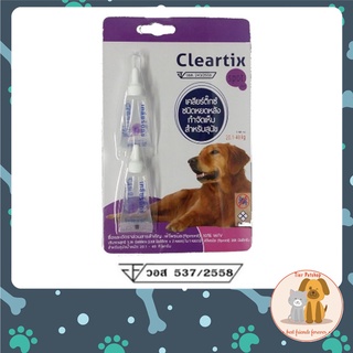 Cleartix ** 2 หลอด** ผลิตภัณฑ์ป้องกันหมัดและเห็บ หยดกำจัดเห็บหมัด สุนัข 20.1-40 กก