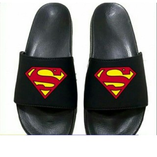 Superman รองเท้าแตะสไลด์ + กล่อง สําหรับวัยรุ่น และผู้ใหญ่