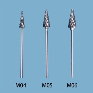 ดอกสว่านทังสเตนคาร์ไบด์ เหล็กทังสเตน ขนาด 2.35 มม. สําหรับทันตกรรม M04 M05 M06 10 ชิ้น