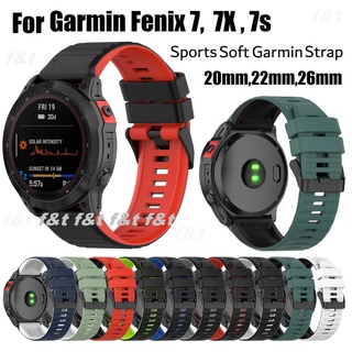 ใหม่ ซิลิโคน สาย Garmin Fenix 7 Strap , Fenix 7X Strap , Fenix 7S, Garmin Fenix 5 Strap Fenix 6 Fenix 6S , Fenix 6X / Fenix 5plus, Fenix 5S plus / Forerunner 935/945 / Garmin instinct, instinct 2, instinct 2s, สายนาฬิกา Fenix 5X / 5X plus Fenix 6 band