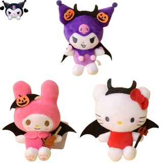 Ready Stock New Japanese Halloween Costume Little Devil Kuromi Kitty Melody Plush Doll Pendant